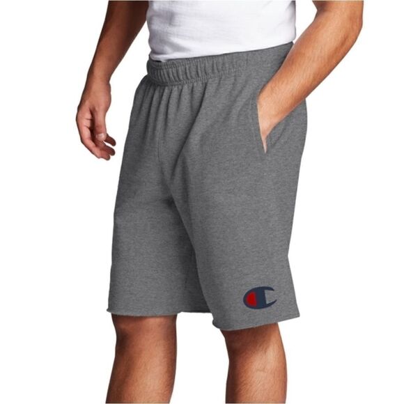 Champion Gray Classic Fleece Shorts Reverseweave - Picture 1 of 3